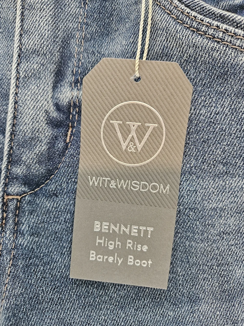 NWT Wit & Wisdom High Rise Women's Jeans Size 2 Denim Casual Streetwear - Picture 7 of 11